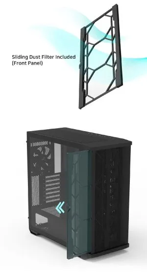 Zalman Case EATX - Z10 DUO - Mesh/Tempered Glass
