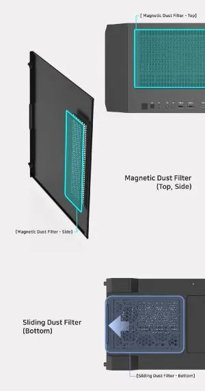 Zalman Case EATX - Z10 DUO - Mesh/Tempered Glass