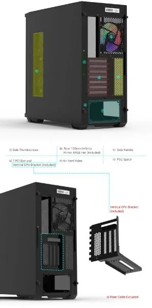 Zalman Case EATX - Z10 DUO - Mesh/Tempered Glass