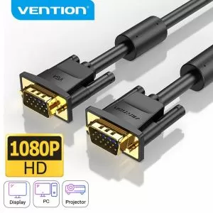 Vention Cable VGA HD15 M / M 1.0m Gold Plated, 2 Ferrites - DAEBF