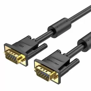 Vention Cable VGA HD15 M / M 1.0m Gold Plated, 2 Ferrites - DAEBF