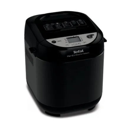 Aparat de paine Tefal PF251835, Pain & Tresors 1KG NR/MET, 22 programe automate, 610-700 W, negru