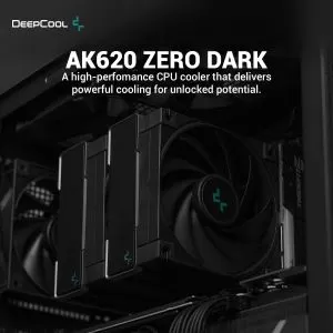 DeepCool охладител CPU Cooler AK620 Zero Dark - Dual-Tower - LGA1700/AM5