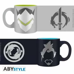 ABYSTYLE OVERWATCH 2 Espresso Mugs Hanzo and Genji Set