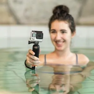 Monopied - Selfie Hama 2 în 1, 1/4", Negru