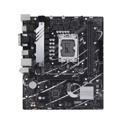 Placa de baza ASUS PRIME B760M-K D4, LGA 1700, mATX, 2xDDR4, 2xM.2 Gen4