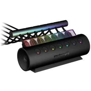 Hub cu 7 porturi Streamplify CTRL 7, USB 3.0, RGB