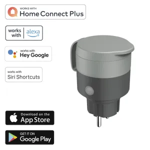 Priză inteligentă HAMA "Outdoor", WiFi, Control vocal, 2300W, 10A