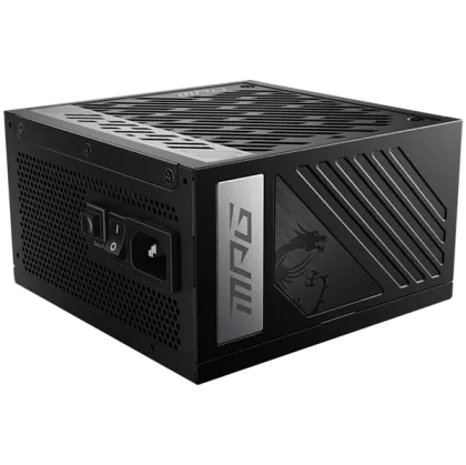 MSI MPG A1000G PCIE5, 1000W, 80 Plus Gold, ATX Form Factor, 100~240 Vac Input Voltage, 50Hz ~ 60Hz Input Frequency, 135 mm Fan, 150 x 150 x 86mm, Active PFC, OCP, OVP, OPP, OTP, SCP, UVP, ATX, 2xEPS, 7XPCi-E, 12xSATA, 4xMOLEX, 1xFDD, 10Y