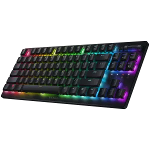 Razer DeathStalker V2 Pro Tenkeyless - Comutator optic liniar - SUA - negru, tastatură pentru jocuri, comutatoare optice Razer™ cu profil redus (liniar), croma RGB, conectivitate de top, autonomie ultra-lungă a bateriei de 50 de ore, taste complet program