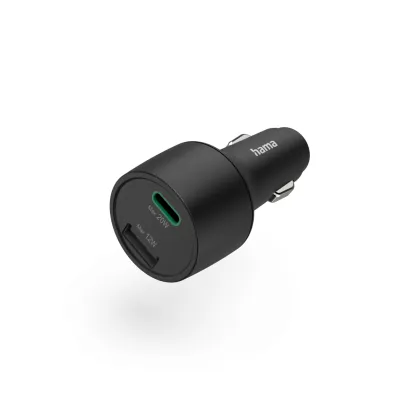 Încărcător auto HAMA, USB-C, USB-A, (PD)/QC, 32 W, negru
