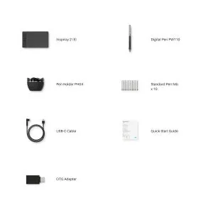 Tabletă grafică HUION Inspiroy 2 S, 5080 LPI, roz