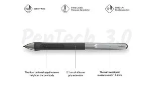Tabletă grafică HUION Inspiroy 2 S, 5080 LPI, roz