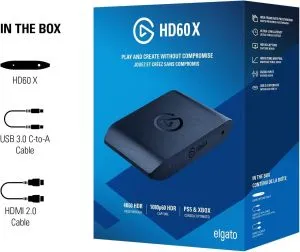 External Capture ELGATO HD60 X, HDR 4K, HDMI