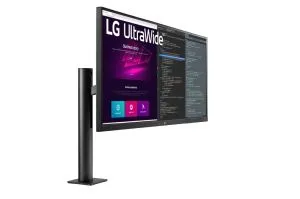 Monitor LG 34WN780P-B, 34" UltraWide Ergo IPS AG, 5ms, CR 1000:1, 300 cd/m2, 21:9, QHD (3440x1440), HDR 10, sRGB 99%, AMD FreeSync, Reader Mode, 75Hz, USB hub 3.0, HDMI, DisplayPort, Speaker 7Wx2, Height Adjustable, Tilt, Swivel, Extend, Retract, Black
