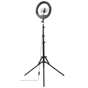 Lampă Hama "SpotLight Steady 120 II" LED inel de lumină, set pentru smartphone, trepied, 12"