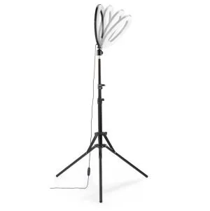 Lampă Hama "SpotLight Steady 120 II" LED inel de lumină, set pentru smartphone, trepied, 12"