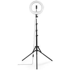 Lampă Hama "SpotLight Steady 120 II" LED inel de lumină, set pentru smartphone, trepied, 12"