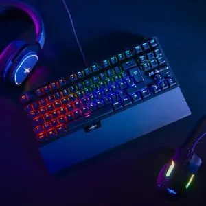 Tastatură HAMA uRage Gaming „Exodus 860 Mechanical”, comutator albastru