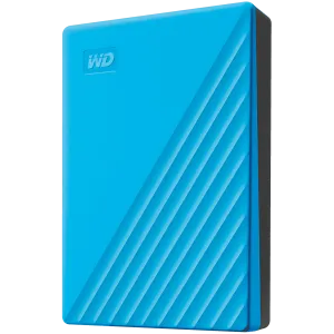 WD My Passport 4 TB taşınabilir HDD USB3.0 USB2.0 uyumlu Mavi Perakende