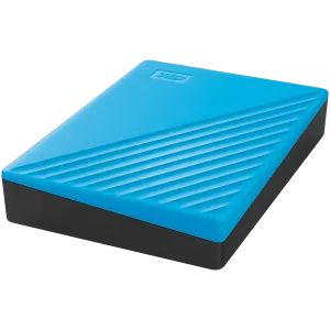 WD My Passport 4 TB taşınabilir HDD USB3.0 USB2.0 uyumlu Mavi Perakende