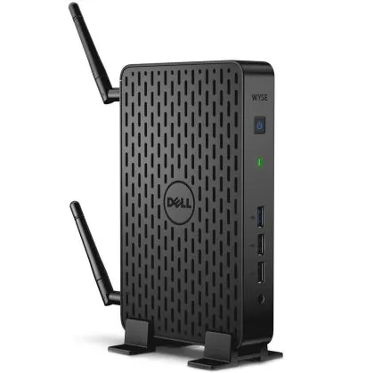 CTO pentru client subțire Wyse 3030 LT, 1x4 GB Flash / 2 GB RAM, fără WIFI, mouse optic Dell MS116 negru, Wyse ThinOS, engleză, serviciul de transport Led partener de 3 ani