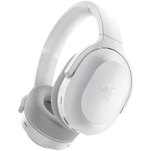 Razer Barracuda, Mercury White, Wireless Multi-platform Gaming and Mobile Headset, Razer TriForce 50mm Drivers, Dual Integrated Noise-Cancelling mics, Pressure-Relieving Memory Foam, THX Spatial Audio, 40hrs, Type-C, Compatible with PC, PlayStation,