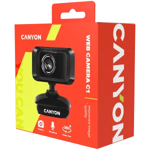 CANYON Enhanced 1.3 Megapixels resolution webcam with USB2.0 connector