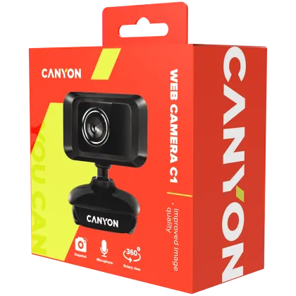 CANYON Enhanced 1.3 Megapixels resolution webcam with USB2.0 connector