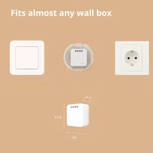 Modul comutator unic Aqara T1 (fără neutru): Nr. model: SSM-U02; SKU: AU002GLW01