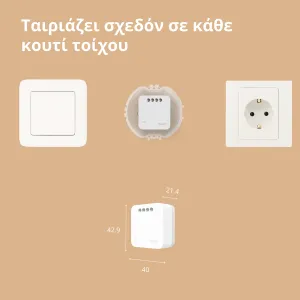Modul comutator unic Aqara T1 (fără neutru): Nr. model: SSM-U02; SKU: AU002GLW01