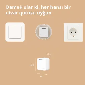 Modul comutator unic Aqara T1 (fără neutru): Nr. model: SSM-U02; SKU: AU002GLW01