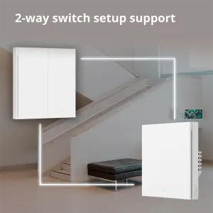 Comutator de la distanță fără fir Aqara H1 (bascul dublu): Model: WRS-R02; SKU: AR009GLW02