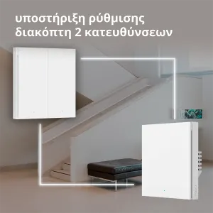 Comutator de la distanță fără fir Aqara H1 (bascul dublu): Model: WRS-R02; SKU: AR009GLW02