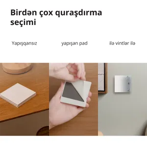 Comutator de la distanță fără fir Aqara H1 (bascul dublu): Model: WRS-R02; SKU: AR009GLW02