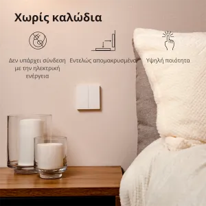 Comutator de la distanță fără fir Aqara H1 (bascul dublu): Model: WRS-R02; SKU: AR009GLW02