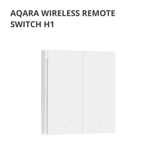 Comutator de la distanță fără fir Aqara H1 (bascul dublu): Model: WRS-R02; SKU: AR009GLW02