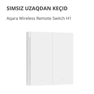 Comutator de la distanță fără fir Aqara H1 (bascul dublu): Model: WRS-R02; SKU: AR009GLW02