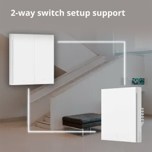 Aqara Smart Wall Switch H1 (cu neutru, basculant dublu): Model: WS-EUK04; SKU: AK074EUW01