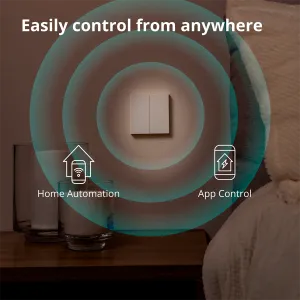 Aqara Smart Wall Switch H1 (cu neutru, basculant dublu): Model: WS-EUK04; SKU: AK074EUW01