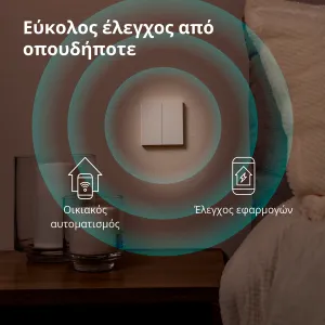 Aqara Smart Wall Switch H1 (cu neutru, basculant dublu): Model: WS-EUK04; SKU: AK074EUW01