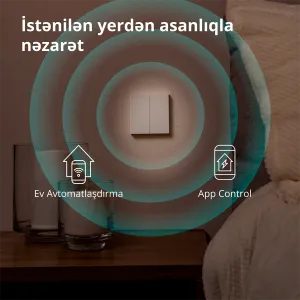 Aqara Smart Wall Switch H1 (cu neutru, basculant dublu): Model: WS-EUK04; SKU: AK074EUW01