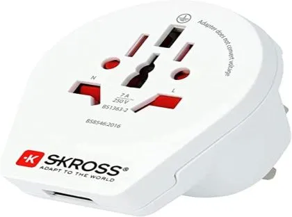 Adaptor SKROSS 1500267, World to UK, 220V