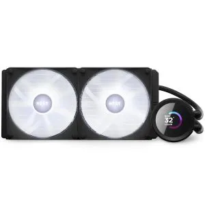 AIO Liquid Cooler NZXT Kraken 280 RGB Black, LCD Display