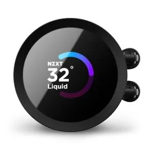 AIO Liquid Cooler NZXT Kraken 280 RGB Black, LCD Display