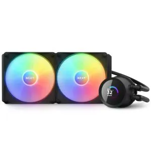 AIO Liquid Cooler NZXT Kraken 280 RGB Black, LCD Display