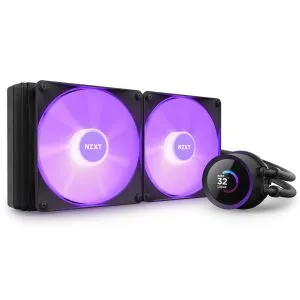 AIO Liquid Cooler NZXT Kraken 280 RGB Black, LCD Display