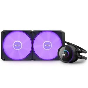 AIO Liquid Cooler NZXT Kraken 280 RGB Black, LCD Display