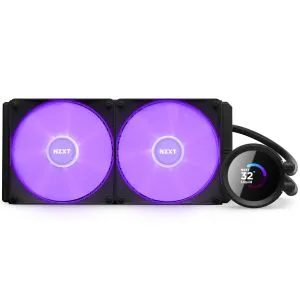AIO Liquid Cooler NZXT Kraken 280 RGB Black, LCD Display