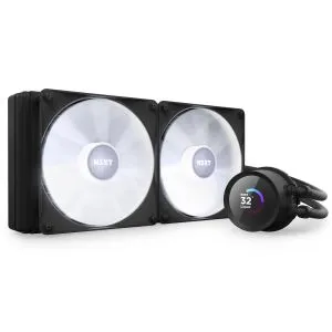 AIO Liquid Cooler NZXT Kraken 280 RGB Black, LCD Display